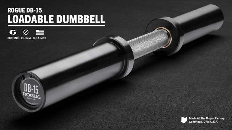 Rogue DB-15 Loadable Dumbbell - Stainless | Rogue Fitness